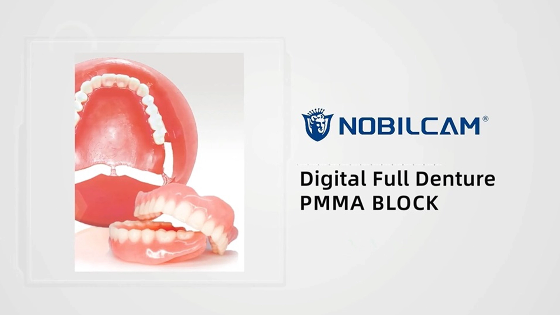 Nobilcam răng giả kỹ thuật số đầy đủ PMMA khối